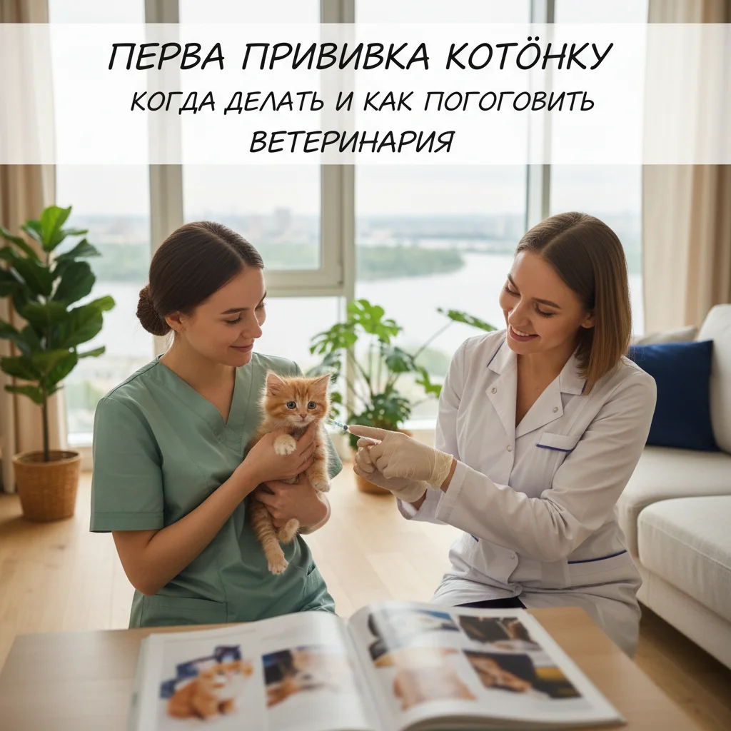 Первая прививка котёнку: когда делать и как подготовить